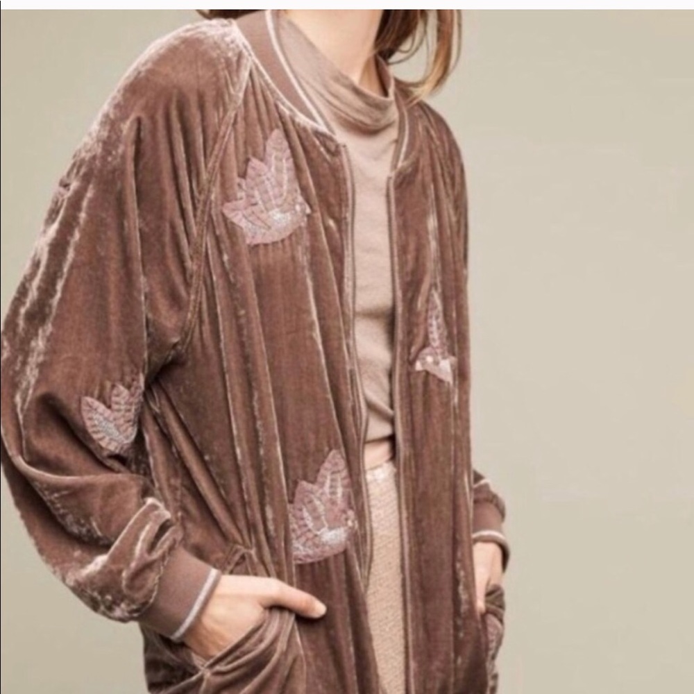Anthropologie Hei Hei west end velvet bomber - Picture 6 of 8